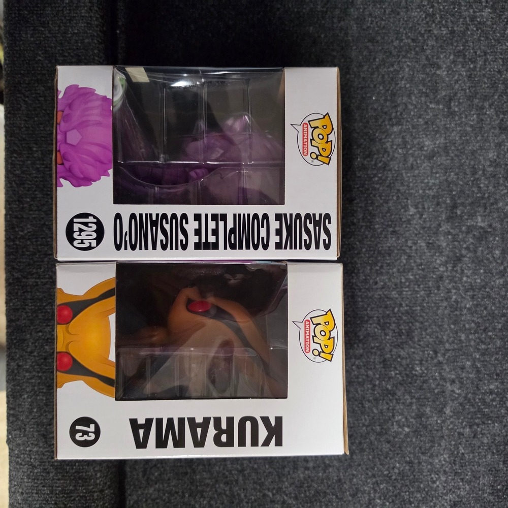 Funko Pop Naruto Sasuke Complete Susano'o 1295 Hot Topic & Kurama 73 Bundle